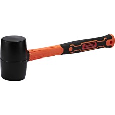 NSM-80195 Rubber Mallet Hammer With Fiberglass Handle Black 8OZ 230G