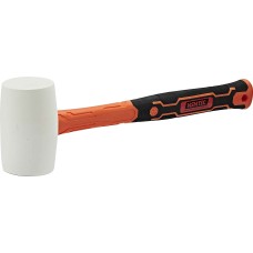 Rubber Mallet Hammer With Fiberglass Handle White 8OZ 230G